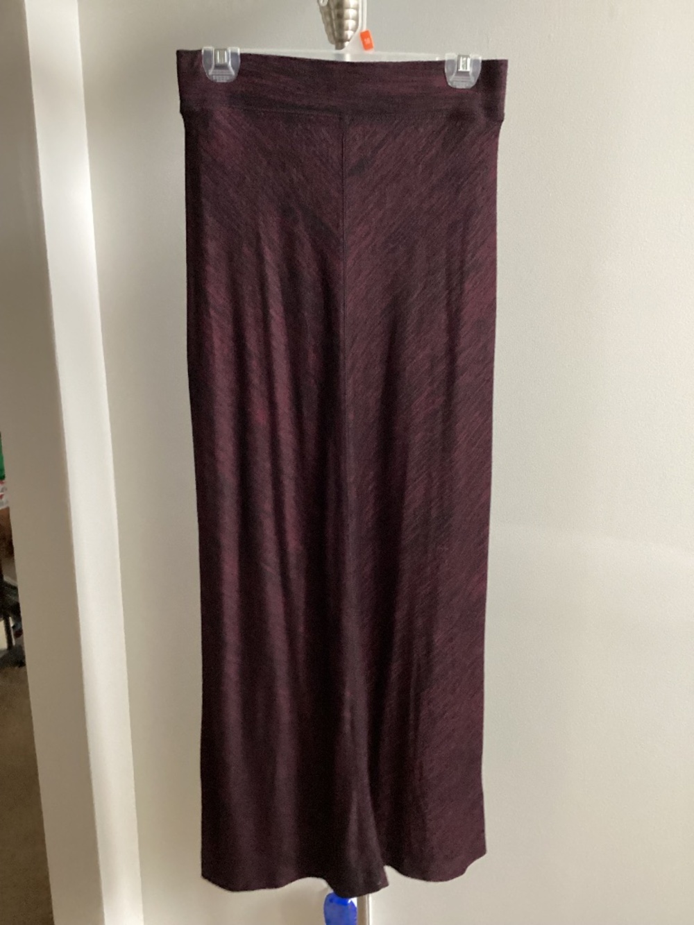 Black and red chevron maxi skirt